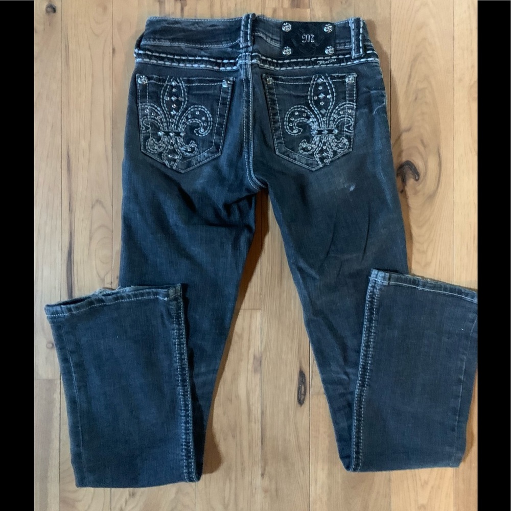 Miss Me Black Boot Cut Jeans, size 26